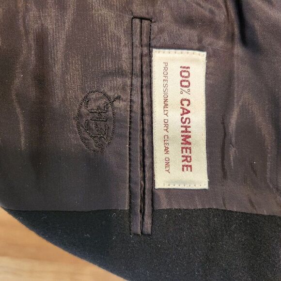 Hickey Freeman USA Made 2 Button Blazer Sport Coat 40 R Black Cashmere Boardroom - Picture 9 of 11